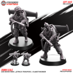 Flamethrower team | jetpack troopers | usa weird war, kyoushuneko miniatures (copy)
