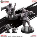 Machine Gun team | jetpack troopers | usa weird war, kyoushuneko miniatures (copy) (copy)