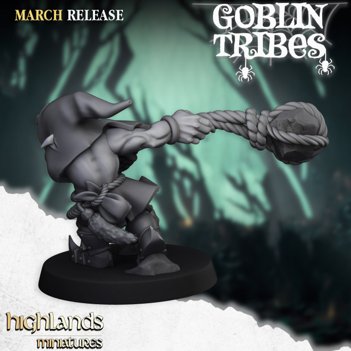 swamp goblins stonethrowers, swamp goblins highlands miniatures