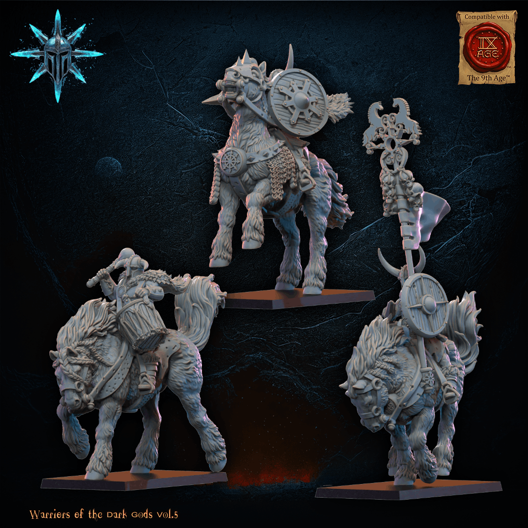 barbarian horsemen with bows, warriors of the dark gods, lost kingdom (copy)