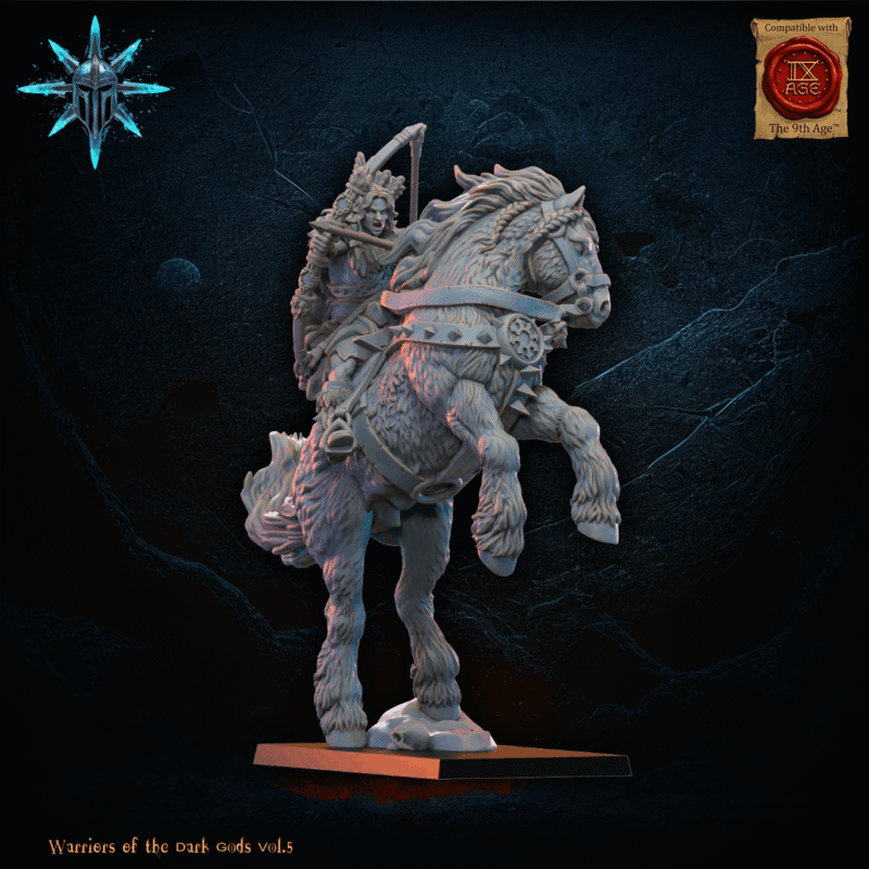 Barbarian Horsemen Heroine with bow, warriors of the dark gods, lost kingdom (copy)