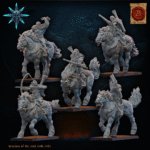 barbarian horsemen with bows, warriors of the dark gods, lost kingdom