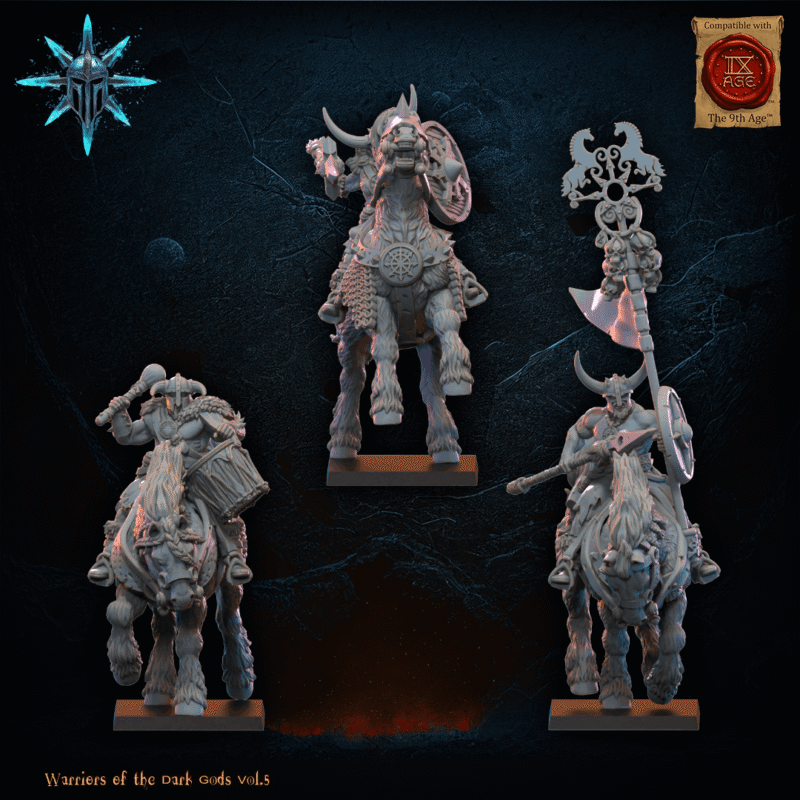 barbarian horsemen with bows, warriors of the dark gods, lost kingdom (copy)