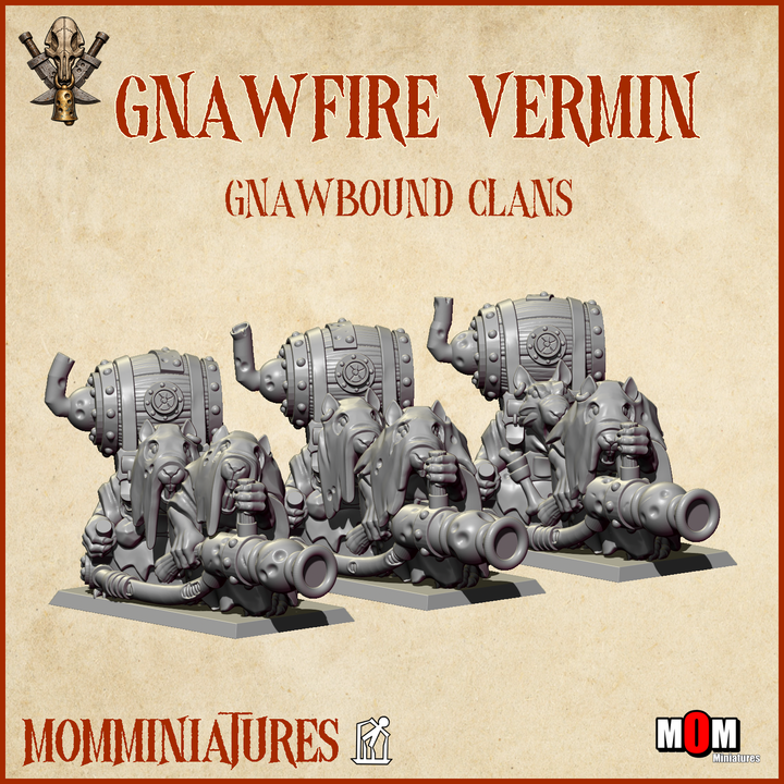 gnawfire vermin, gnawbound clans mom miniatures (copy)
