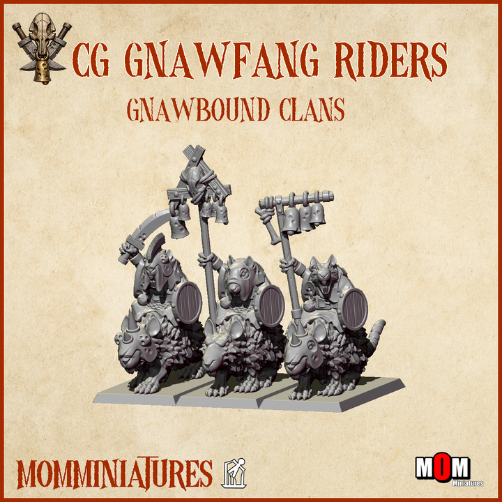 Gnawfang Riders, Gnawbound Clans - MoM Miniatures