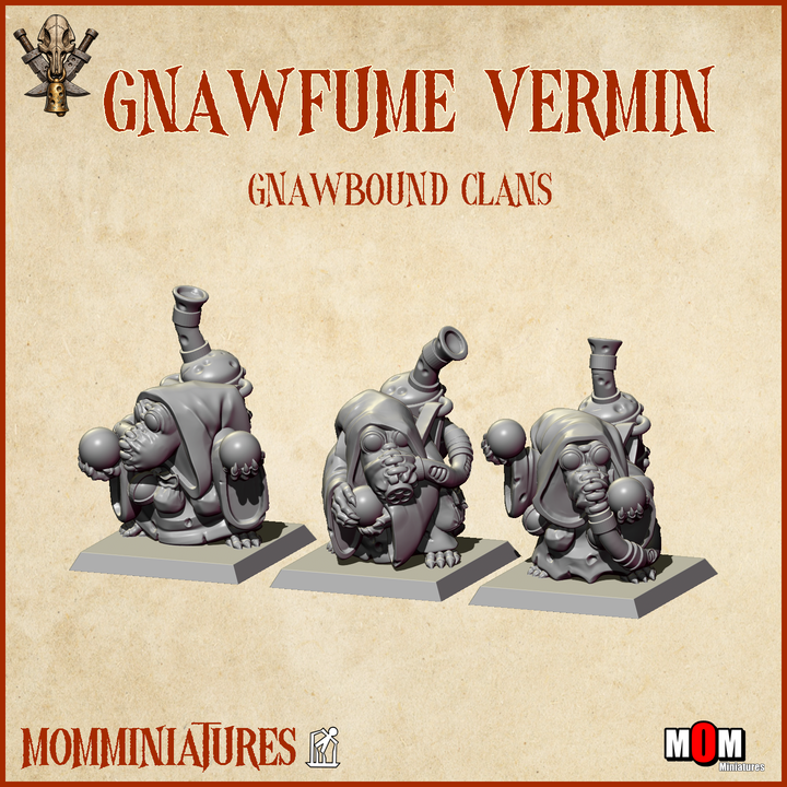 gnawfume vermin, gnawbound clans mom miniatures