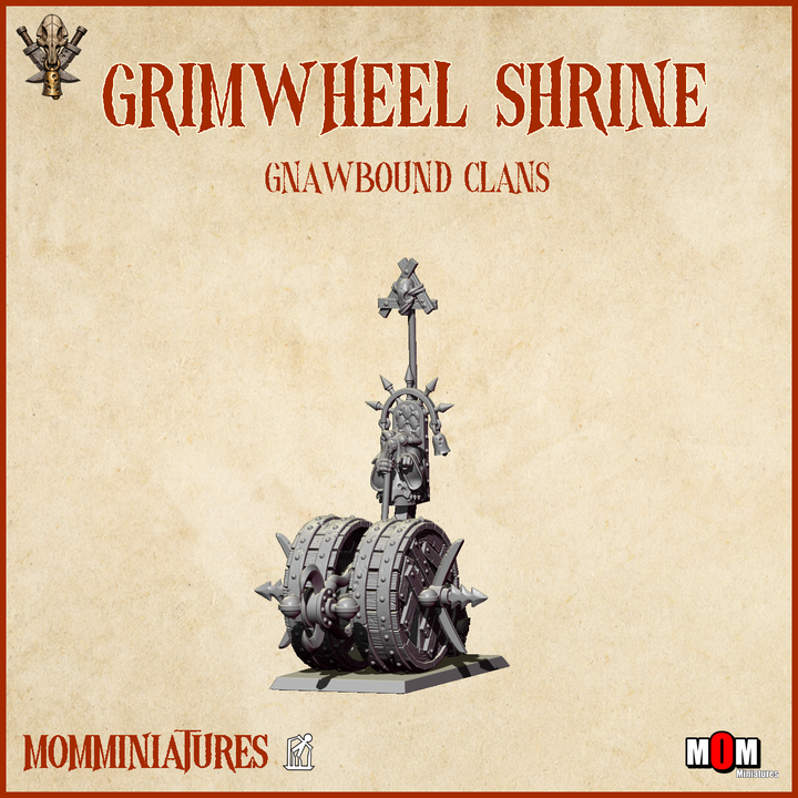 Grimwheel Shrine, gnawbound clans mom miniatures (copy)