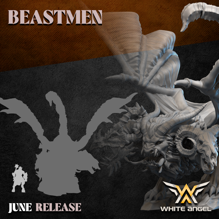 beast chimera, beastmen, white angel miniatures