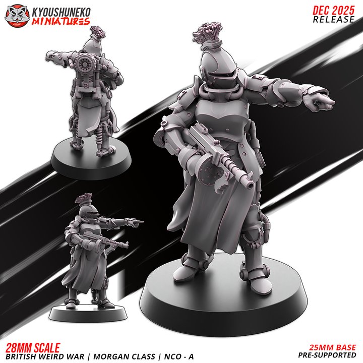 NCO - A | morgan class | british weird war, kyoushuneko miniatures (copy)