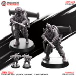 Flamethrower team | jetpack troopers | usa weird war, kyoushuneko miniatures (copy)