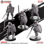 sword and shield team | morgan class | british weird war, kyoushuneko miniatures (copy)