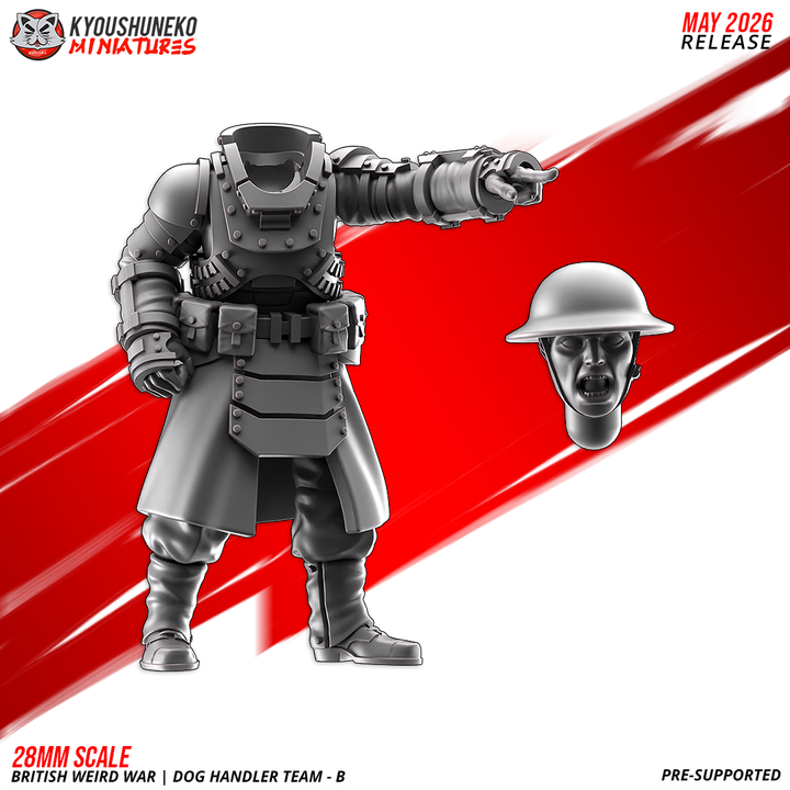 dog handler team a — british weird war | ww2 , kyoushuneko miniatures (copy)