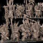 beastmen ironhorns multi part regiment, beastmen avatars of waropy)