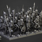 skeleton warriors unit , transylvania the fallen realm highlands miniatures