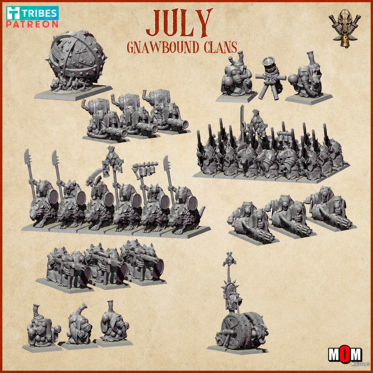 gnawbound clans starter army mom miniatures (copy)