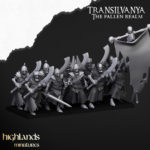 skeletal guard with shields, transylvania the fallen realm highlands miniatures (copy)
