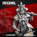 infernal heavy shot commander, infernal empire white angel miniatures (copy)