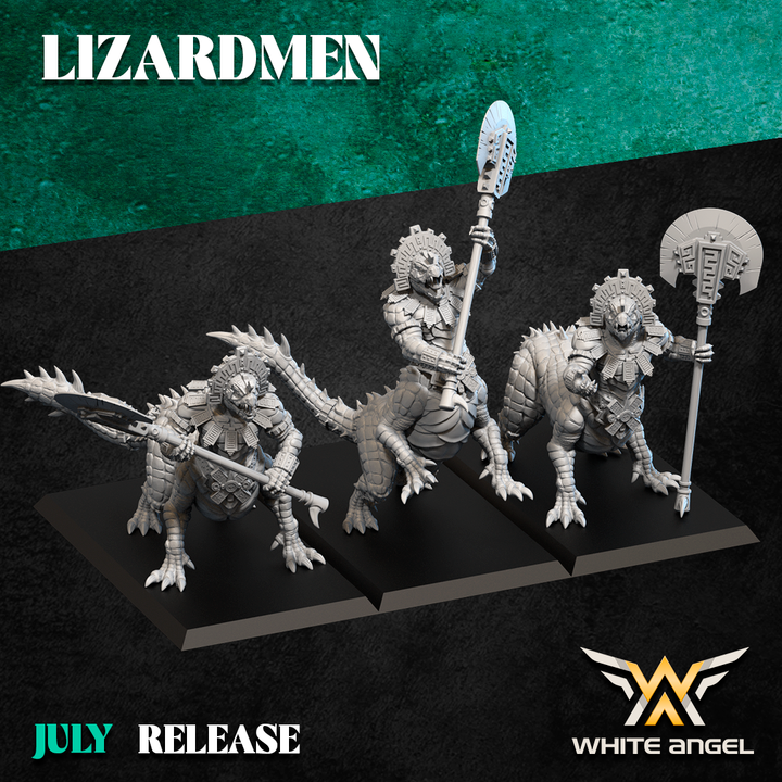 Lizard Centaur, Lizardmen - White Angel Miniatures