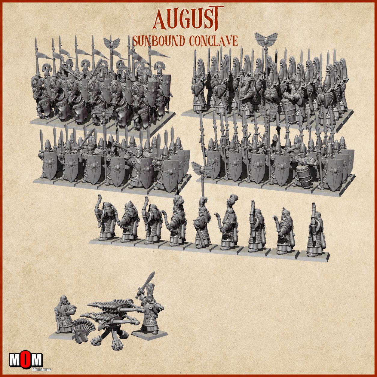 Sunbound Conclave Starter Army 1 – MoM Miniatures