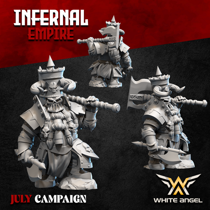 infernal heavy shot commander, infernal empire white angel miniatures (copy)