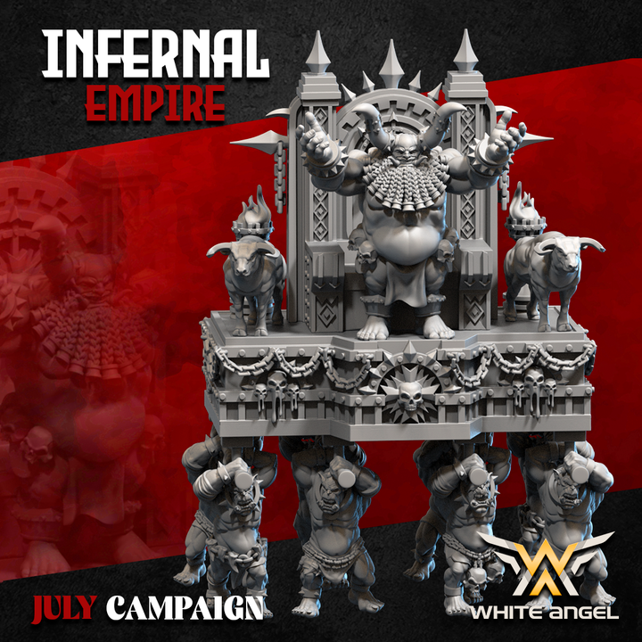 infernal heavy commander, infernal empire white angel miniatures (copy)