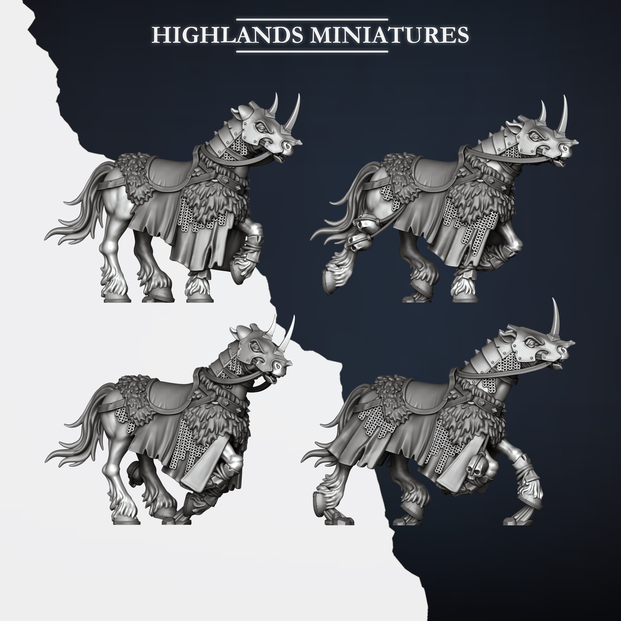 Mounted Norse Huscarls, Norse Tribes - Highlands Miniatures - Image 2