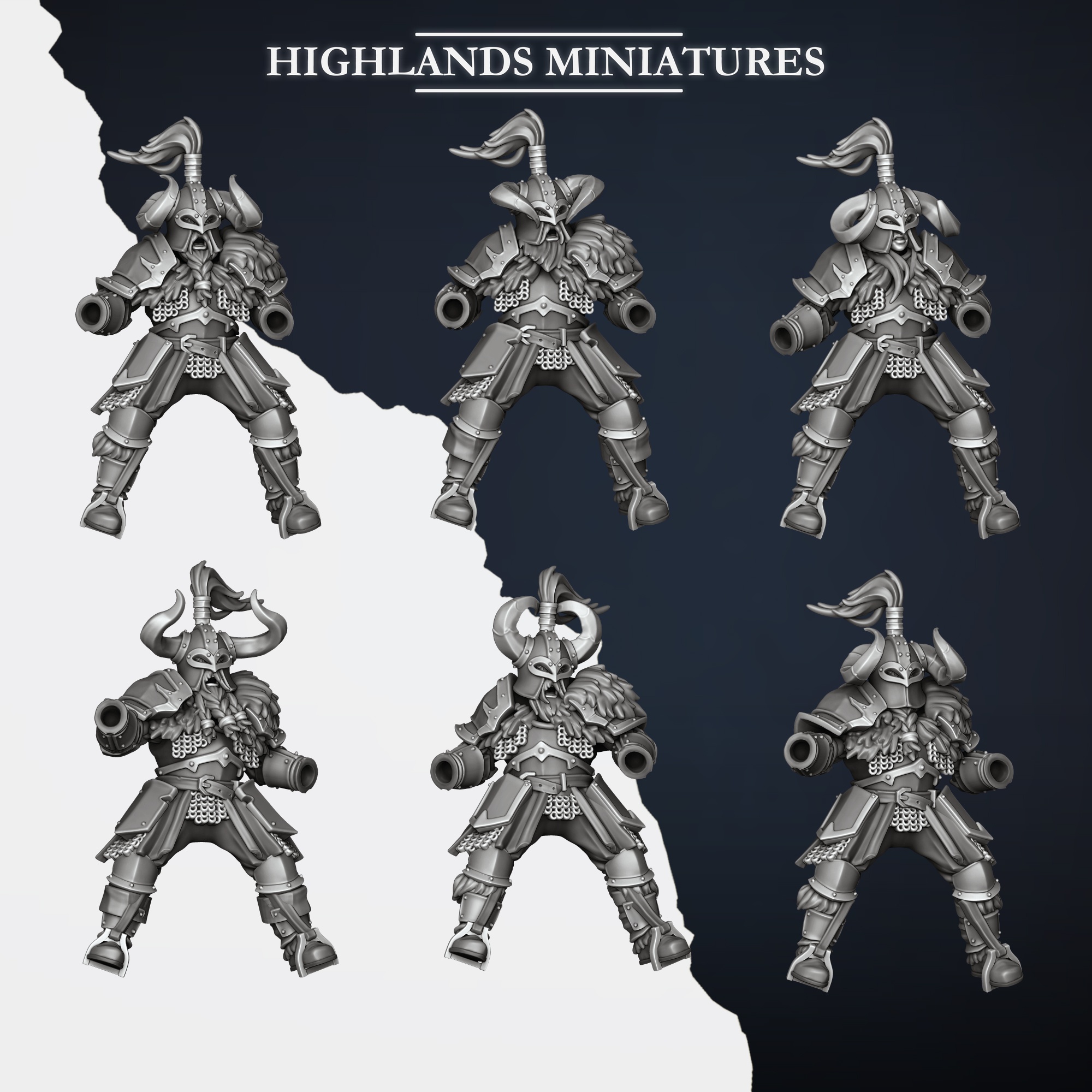 Mounted Norse Huscarls, Norse Tribes - Highlands Miniatures - Image 3