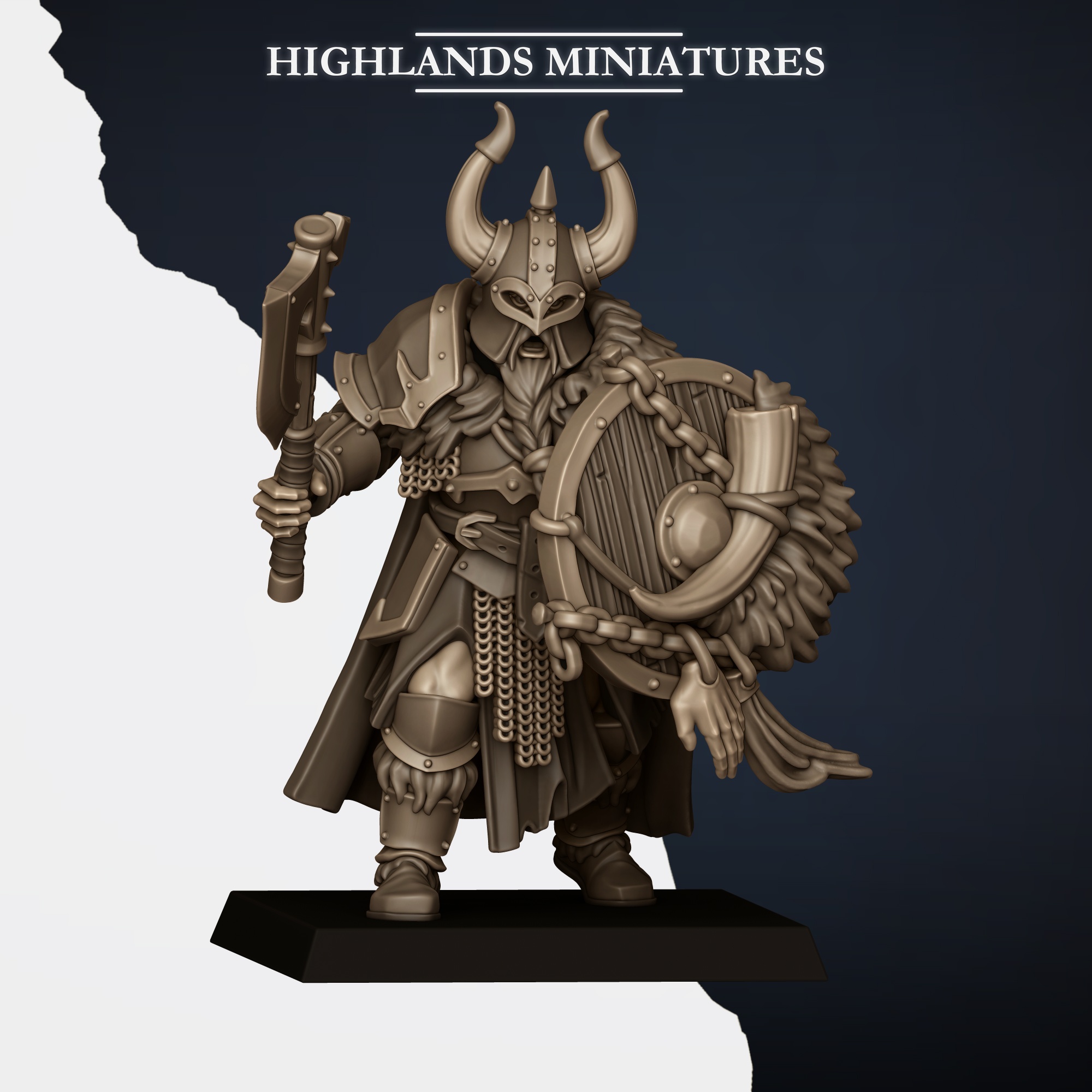Norse Huscarls with Hand Weapons & Shields, Norse Tribes - Highlands Miniatures - Image 2