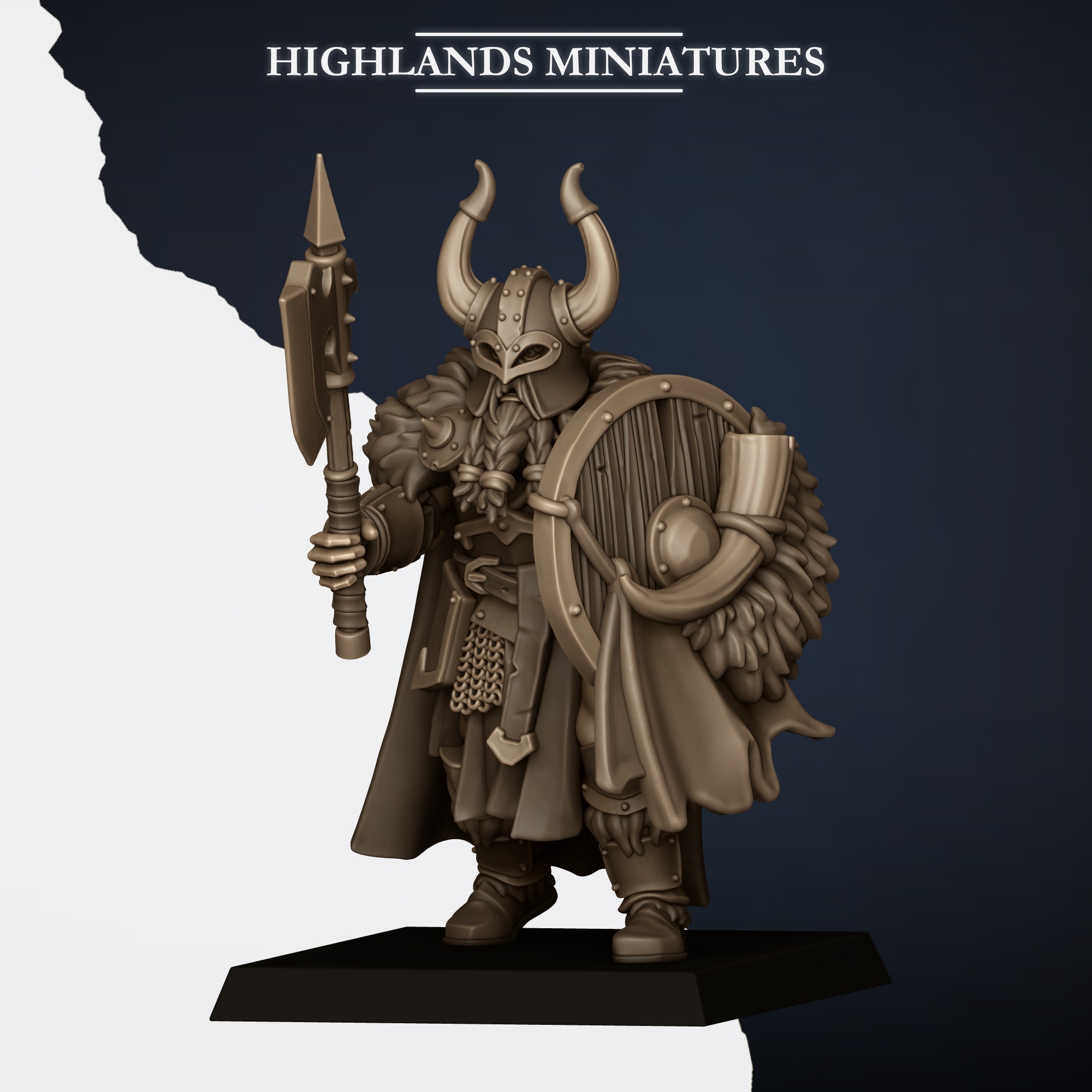 Norse Huscarls with Hand Weapons & Shields, Norse Tribes - Highlands Miniatures - Image 3