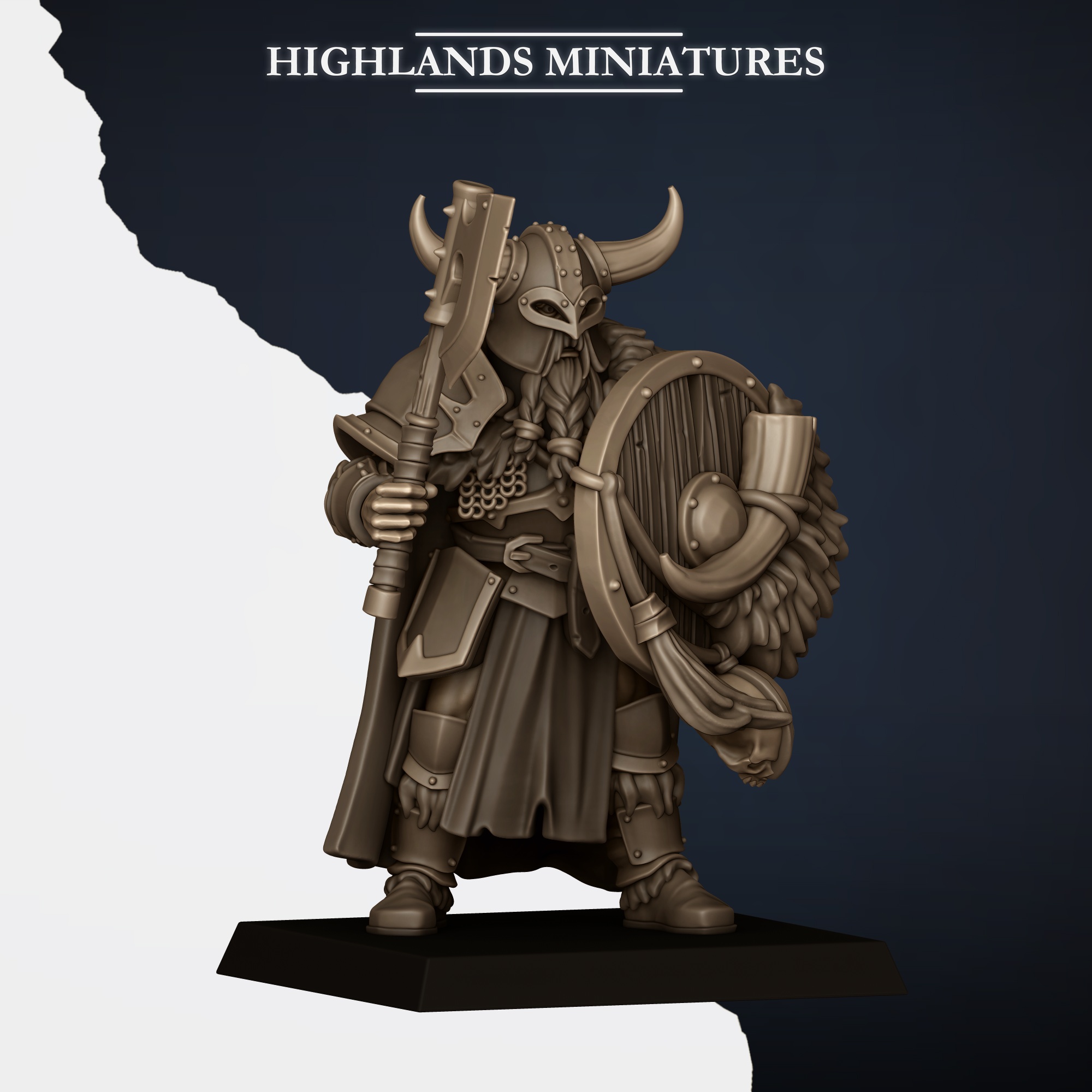 Norse Huscarls with Hand Weapons & Shields, Norse Tribes - Highlands Miniatures - Image 4