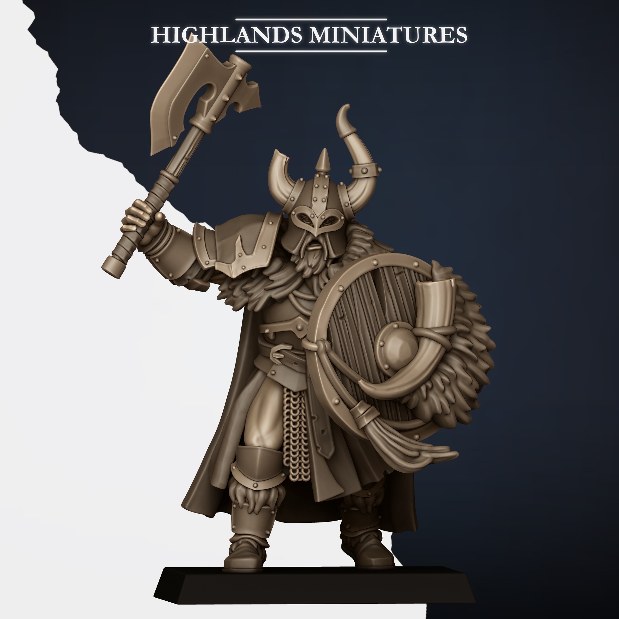 Norse Huscarls with Hand Weapons & Shields, Norse Tribes - Highlands Miniatures - Image 7