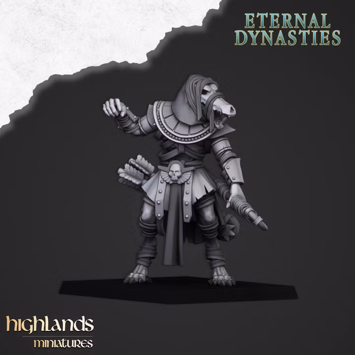 Anubis Guard with Heavy Bows, Eternal Dynasties - Highlands Miniatures - Image 4