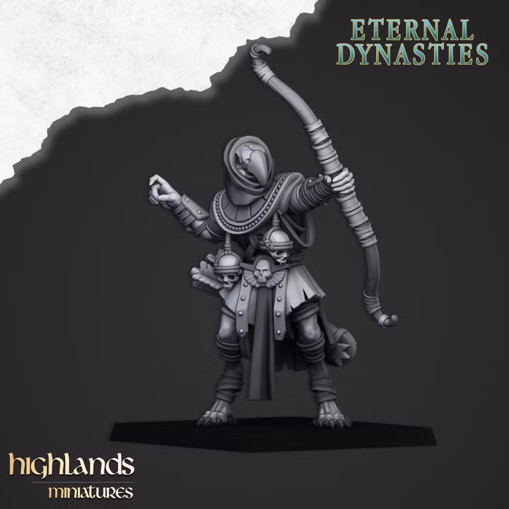 Anubis Guard with Heavy Bows, Eternal Dynasties - Highlands Miniatures - Image 3