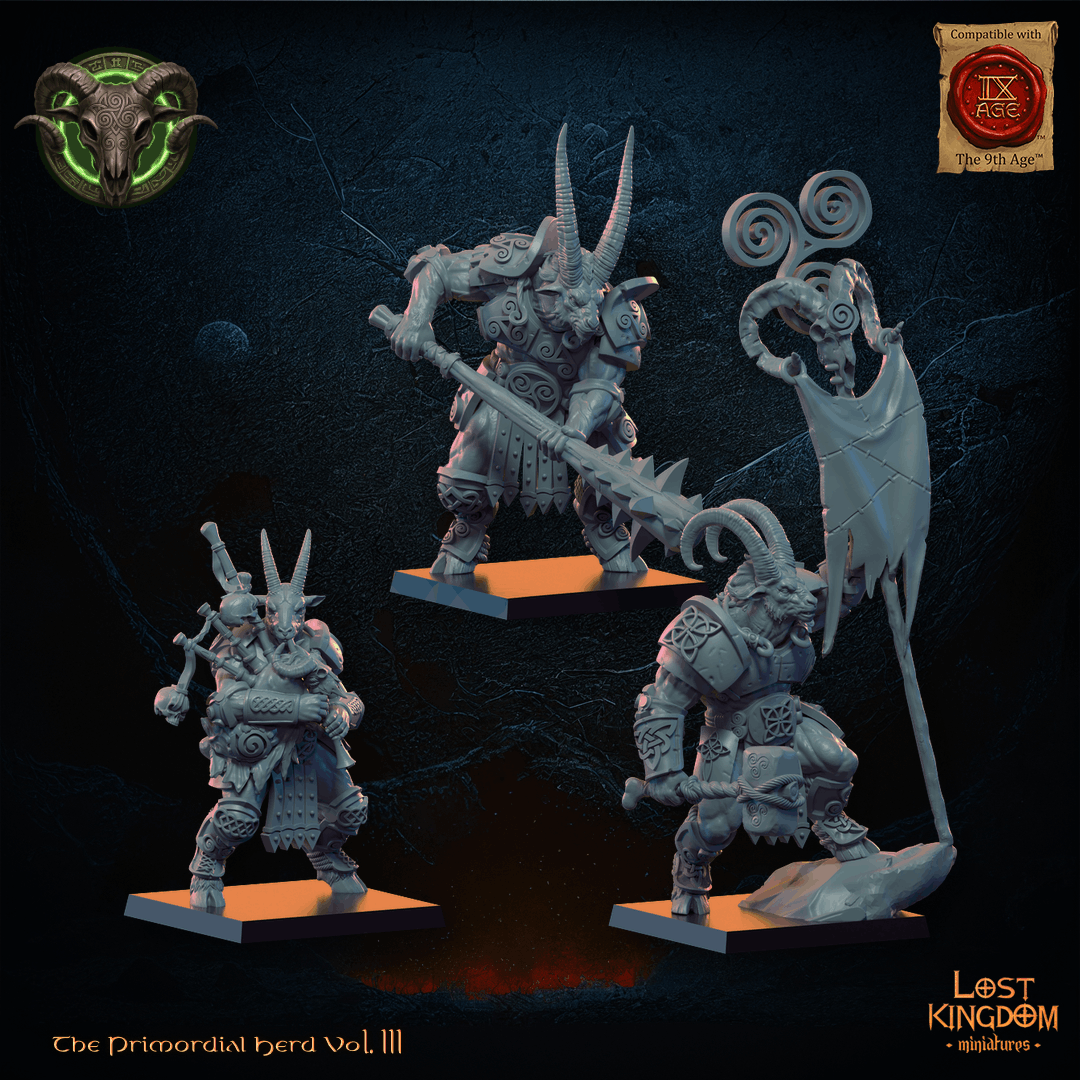 Longhorn Herd & Command Group, The Primordial Herd, Lost Kingdom - Image 9