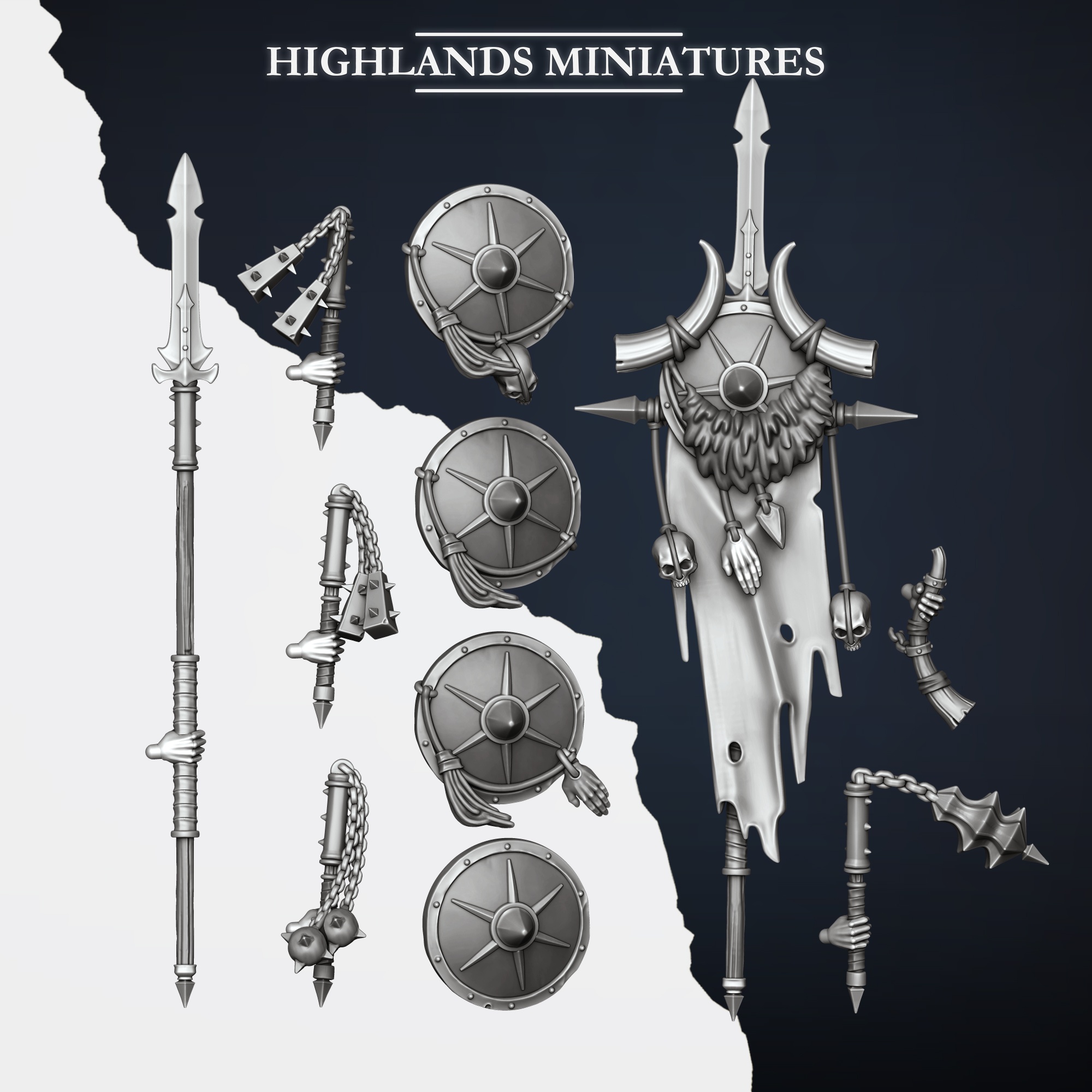Mounted Norse Huscarls, Norse Tribes - Highlands Miniatures - Image 5