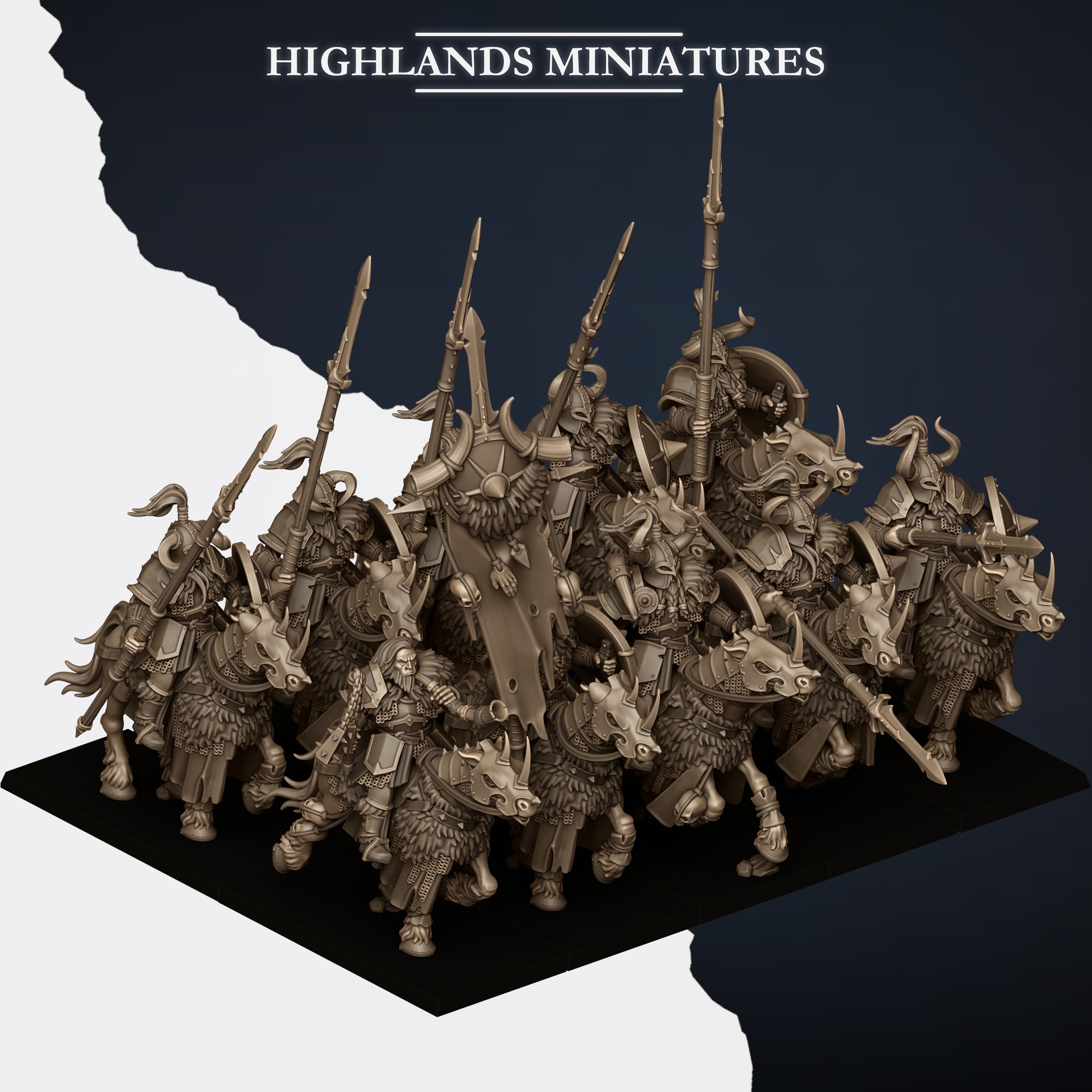 Mounted Norse Huscarls, Norse Tribes - Highlands Miniatures - Image 18