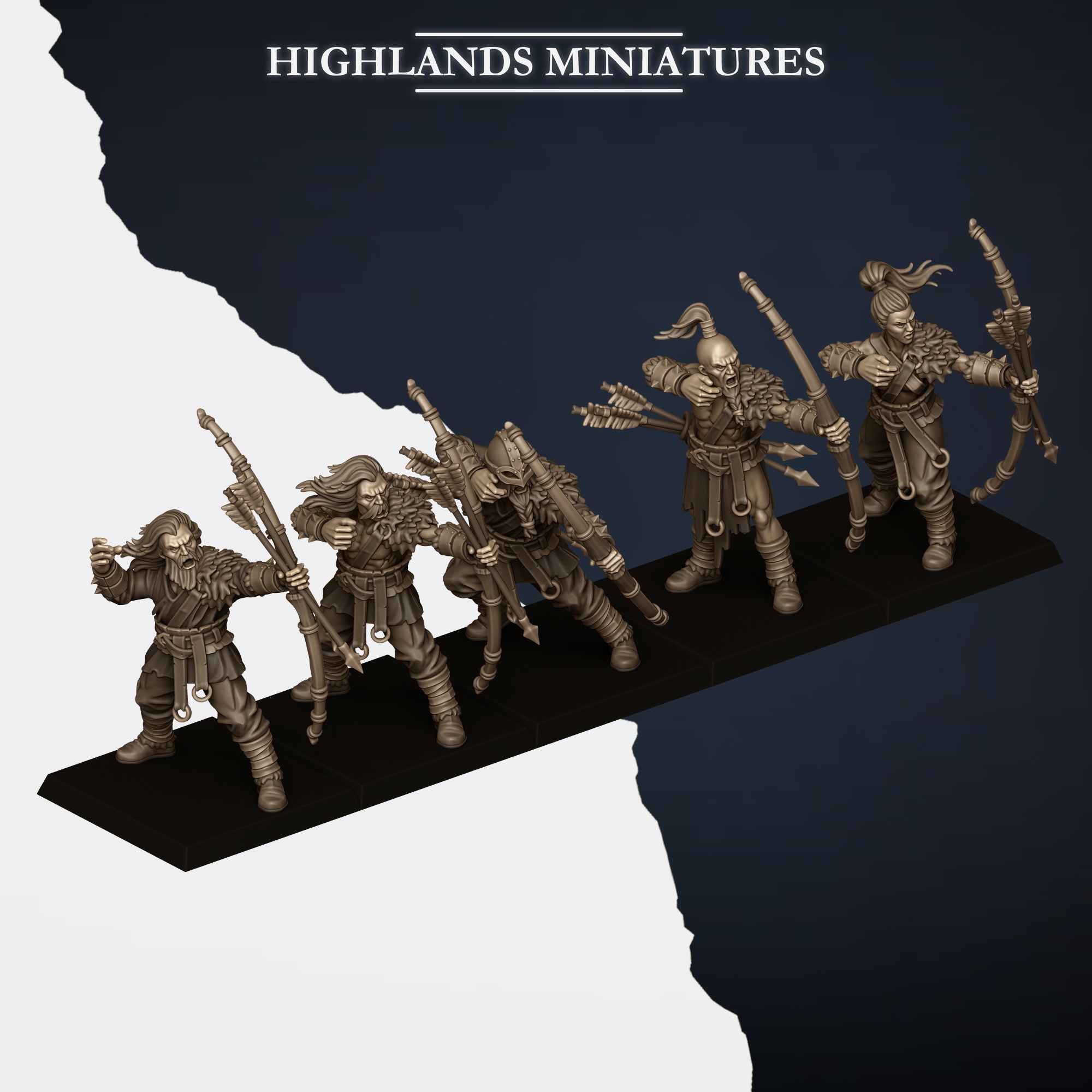 Norse Bowmen, Norse Tribes - Highlands Miniatures