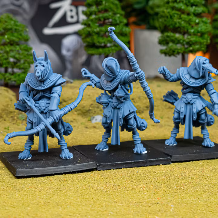 Anubis Guard with Heavy Bows, Eternal Dynasties - Highlands Miniatures - Image 7