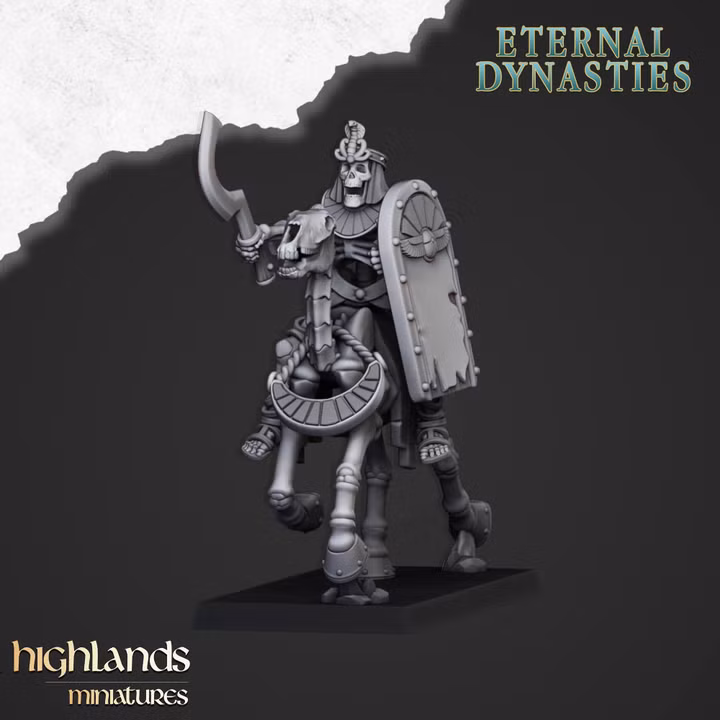 Ancient Skeletal Cavalry with Bows, Eternal Dynasties - Highlands Miniatures - Image 7