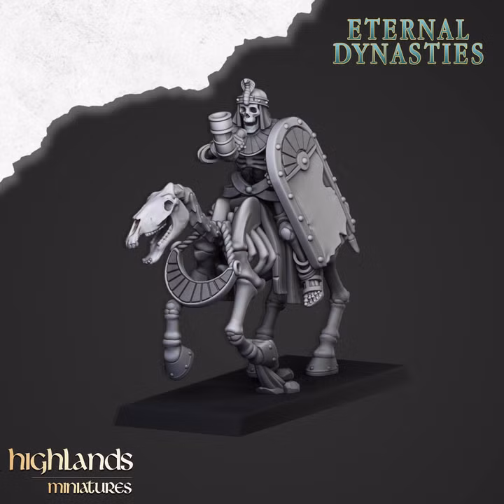 Ancient Skeletal Cavalry with Bows, Eternal Dynasties - Highlands Miniatures - Image 9