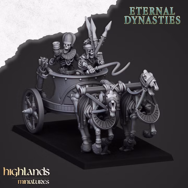 Ancient Skeletal Chariots, Eternal Dynasties - Highlands Miniatures - Image 4