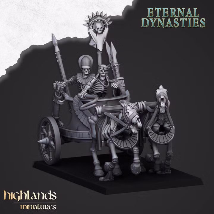 Ancient Skeletal Chariots, Eternal Dynasties - Highlands Miniatures - Image 5
