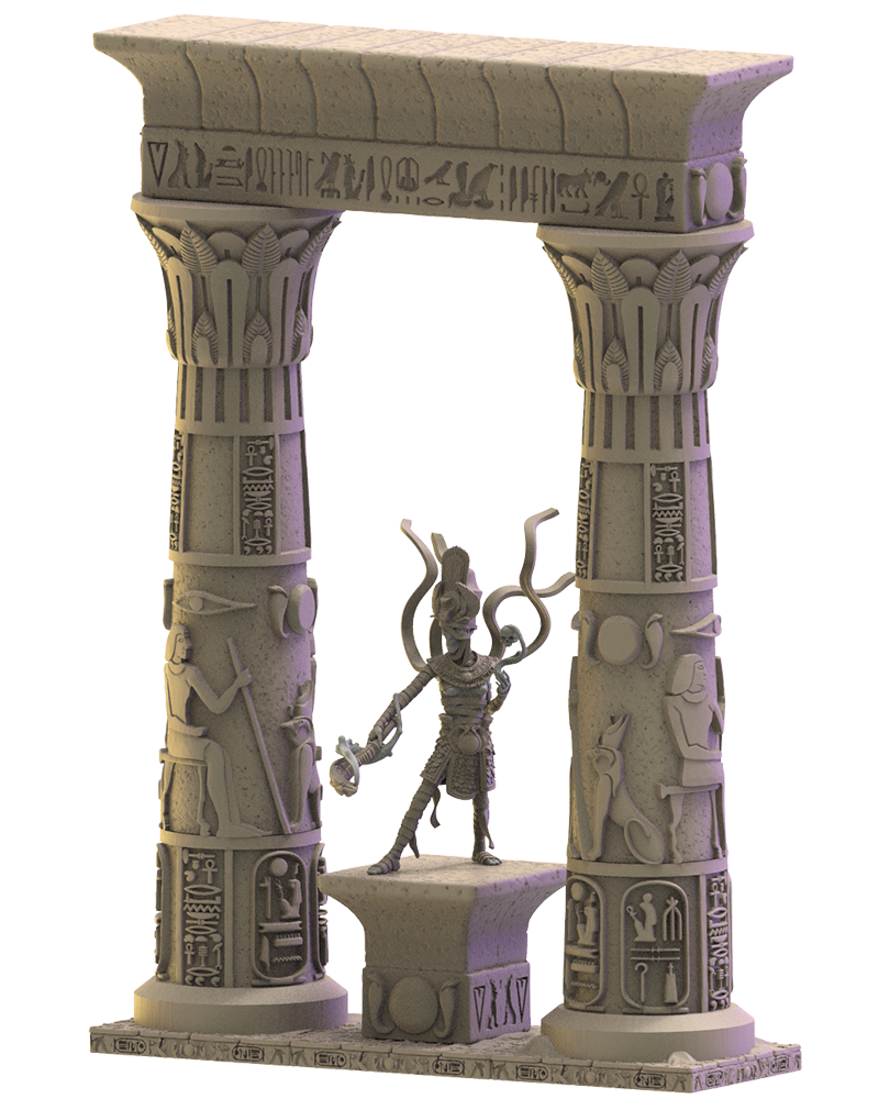 Keket, Necrosorceress on Hamunaptra columns, Undying Dynasties, Lost Kingdom