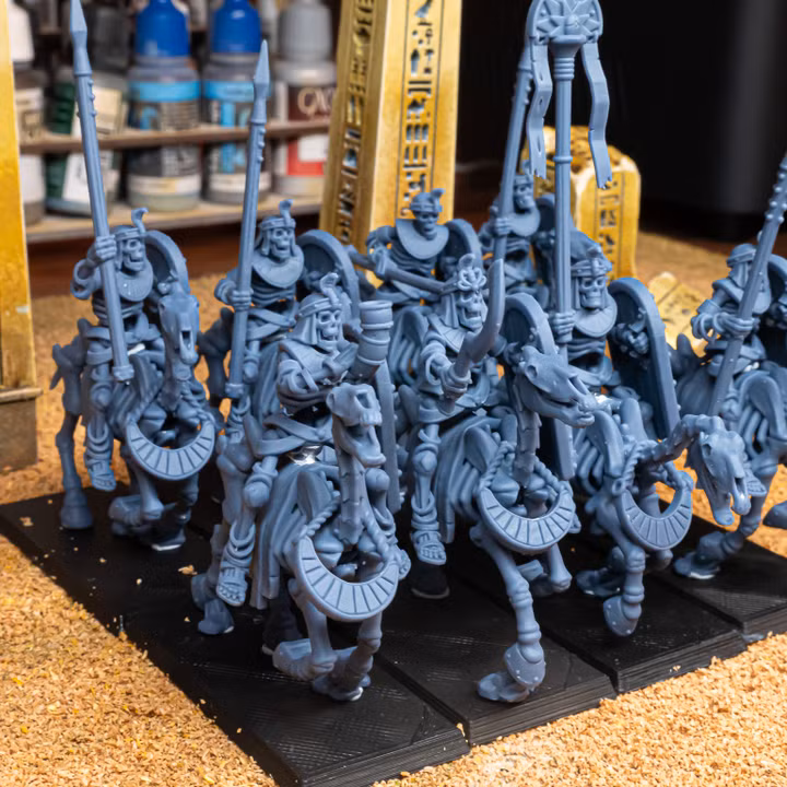 Ancient Skeletal Cavalry with Spears, Eternal Dynasties - Highlands Miniatures - Image 5