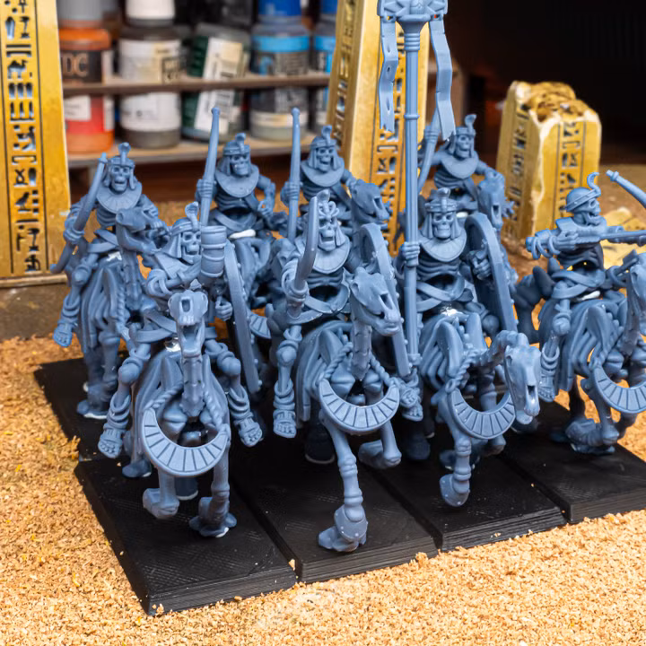 Ancient Skeletal Cavalry with Bows, Eternal Dynasties - Highlands Miniatures - Image 10