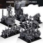 Highlands Miniatures Sunland Army Reinforcements with Landship and artillery