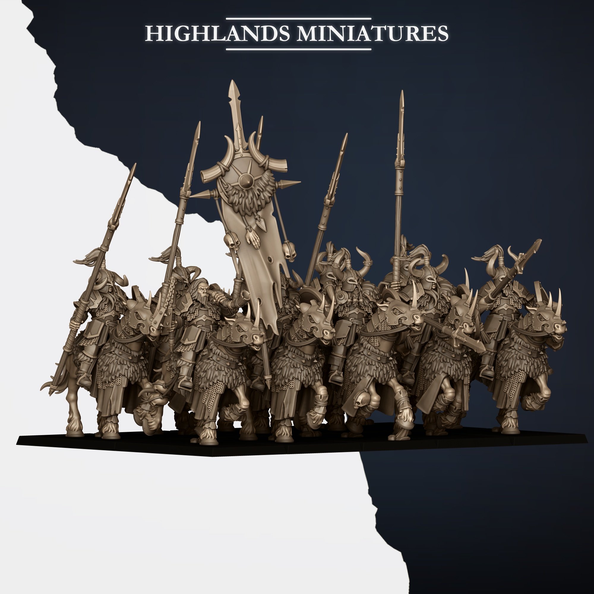 Mounted Norse Huscarls, Norse Tribes - Highlands Miniatures