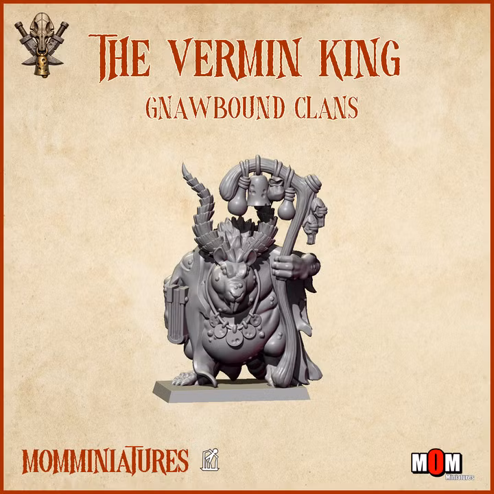 The Vermin King – Gnawbound Clans | MOM Miniatures