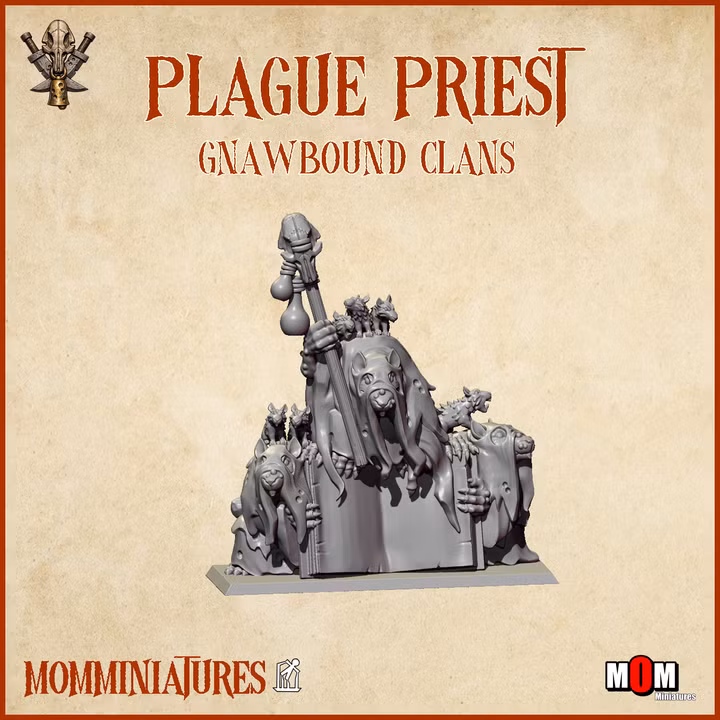 Plague Priest – Gnawbound Clans | MOM Miniatures