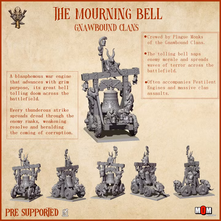 The Mourning Bell – Gnawbound Clans | MOM Miniatures